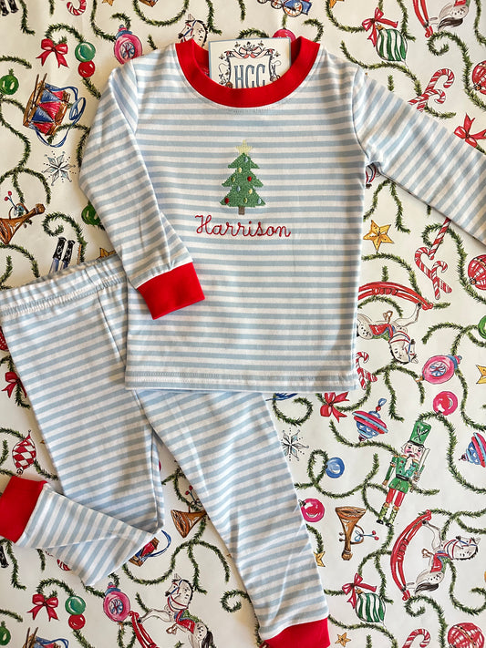 Striped Christmas Pajamas