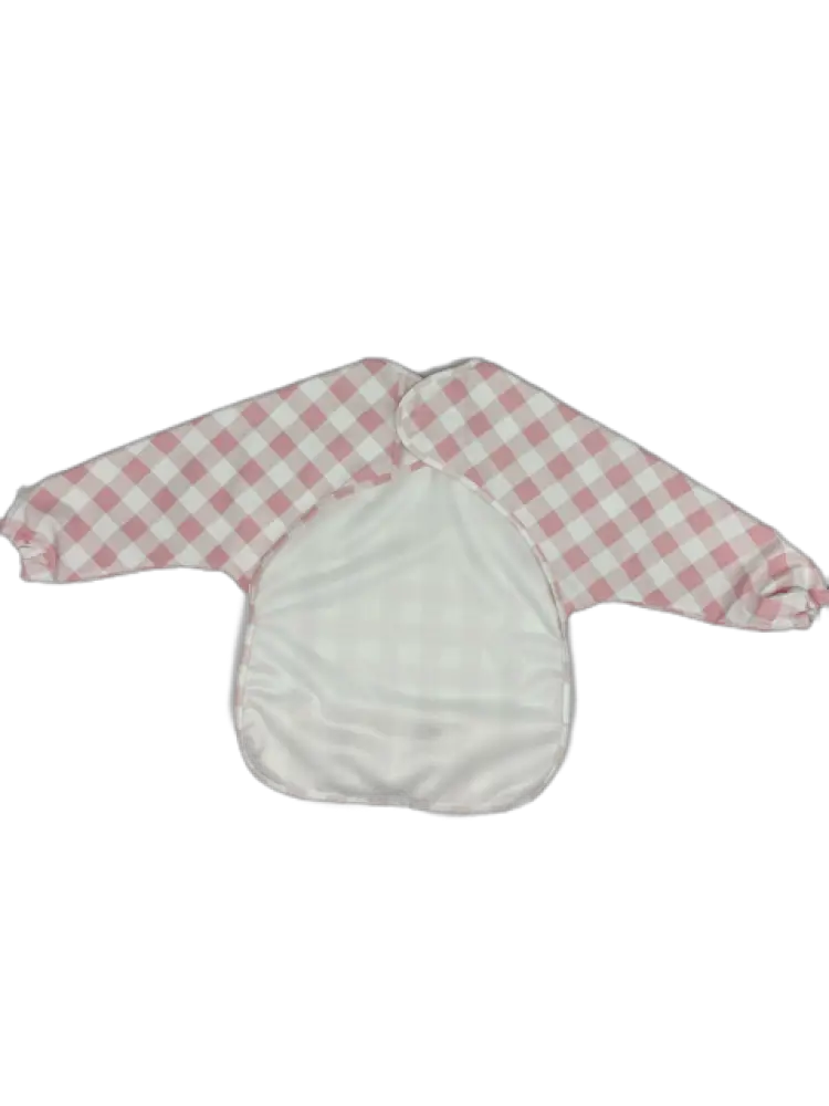 Pink Long Sleeve Bib Smock