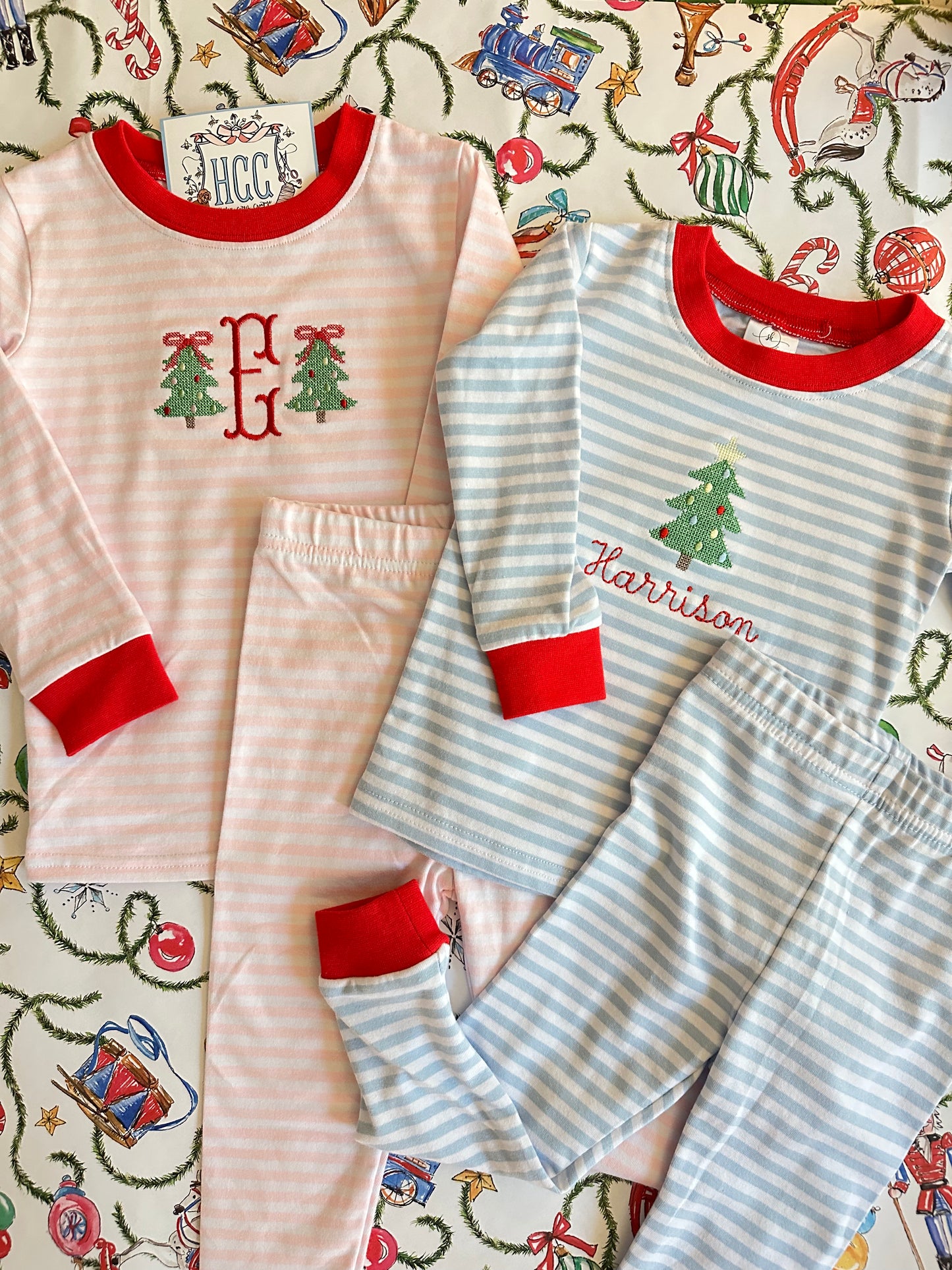 Striped Christmas Pajamas