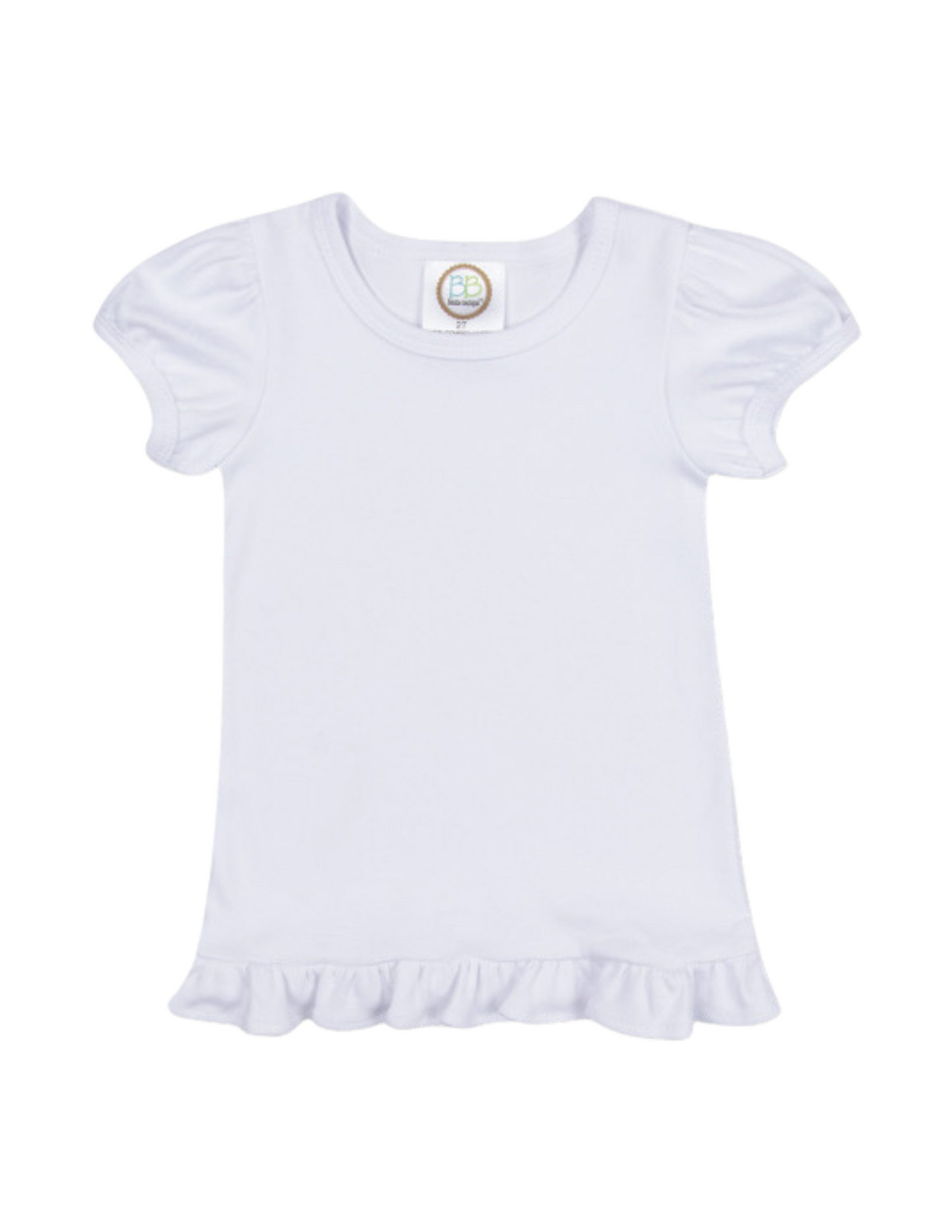 Short Sleeve Ruffle Tee