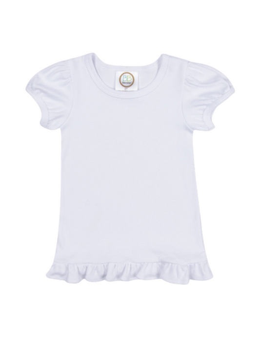 Short Sleeve Ruffle Tee