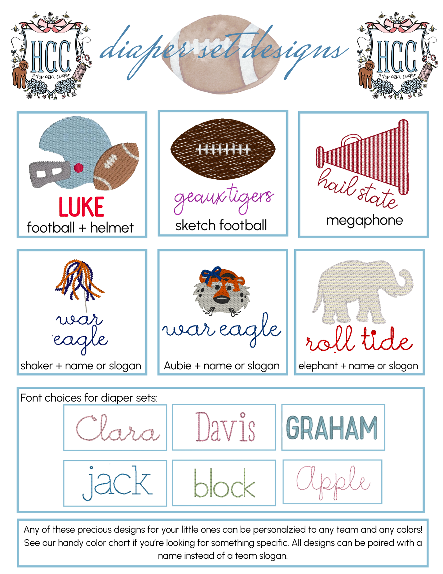 Pink Trim Diaper Set